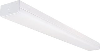 LED 4 ft.; Wide Strip Light; 38W; 4000K; White Finish; with Knockout