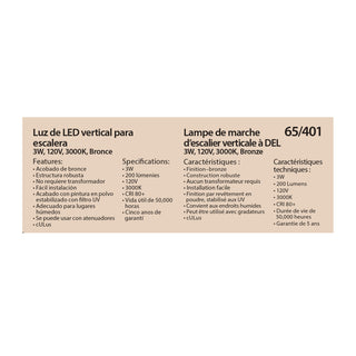 LED 3W VERTICAL STEP LIGHT