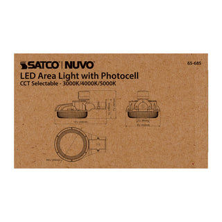 40W LED AREA LIGHT W/PHOTOCELL