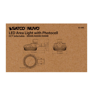 60W LED AREA LIGHT W/PHOTOCELL