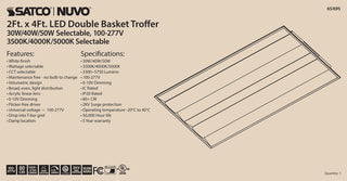 2X4 DOUBLE BASKET TROFFER