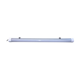 4 Foot; LED Tri-Proof Linear Fixture with Integrated Microwave Sensor; CCT & Wattage Selectable