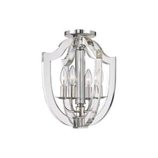 Arietta Semi Flush Polished Nickel