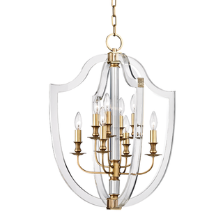 Arietta Lantern with Aged Brass Finish