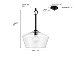 Morbelle 1-Light Pendant Light Polished Nickel