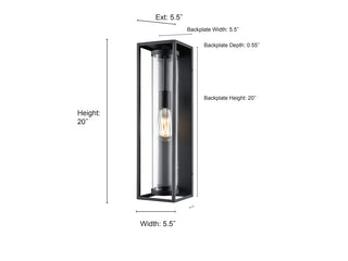 Caleb 1-Light Outdoor Wall Sconce Textured Black