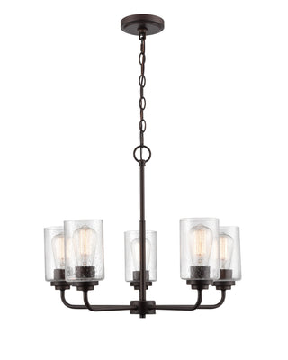 Moven 5-Light Chandelier Ceiling - Rubbed Bronze