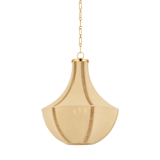 CASCADE LAKE Pendant with Aged Brass Finish