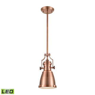 Chadwick 8'' Wide 1-Light Mini Pendant - Antique Copper (LED)