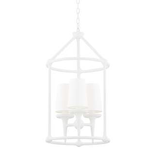Torch Lantern with White Plaster Finish