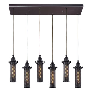 Fulton 30'' Wide 6-Light Pendant - Oil Rubbed Bronze