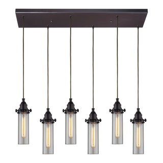 Fulton 30'' Wide 6-Light Pendant - Oil Rubbed Bronze