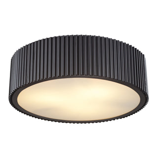 Brendon 17'' Wide 3-Light Flush Mount - Oil Rubbed Bronze