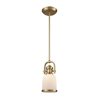 Brooksdale 5'' Wide 1-Light Mini Pendant - Satin Brass