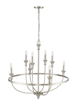 Emery 8-Light Chandelier Ceiling Light Brushed Nickel
