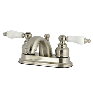 Vintage 4 Inch Centerset Bathroom Faucet in Brushed Nickel