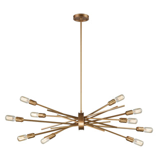 Xenia 42'' Wide 10-Light Chandeliers - Matte Gold