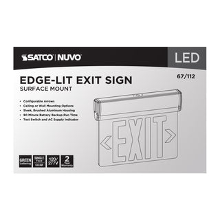 EL EXIT SIGN - SF GR CLR