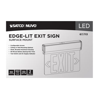 EL EXIT SIGN - SF RD CLR