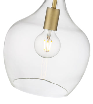 Lamara 1-Light Pendant Light Vintage Brass