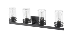 Lunden 4-Light Vanity Matte Black