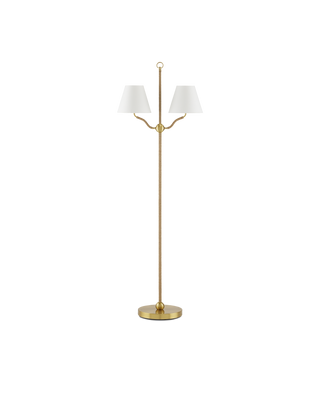 Sirocco Brass Floor Lamp