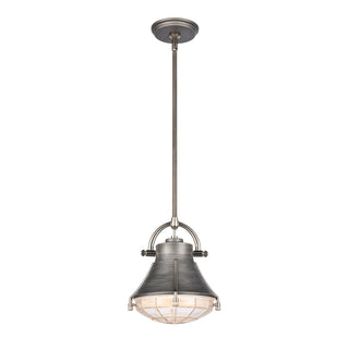 Urbanite 9'' Wide 1-Light Mini Pendant - Weathered Zinc