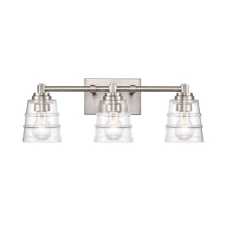 Pulsate 21.5'' Wide 3-Light Vanity Light - Satin Nickel