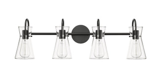 Camellia 4-Light Vanity Matte Black