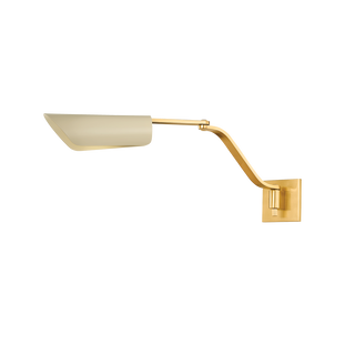 DOUGLASTON WALL SCONCE with AGED BRASS/ SOFT SAND Finish