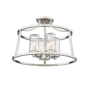 Errol 4-Light Semi-Flush Ceiling Mount Brushed Nickel