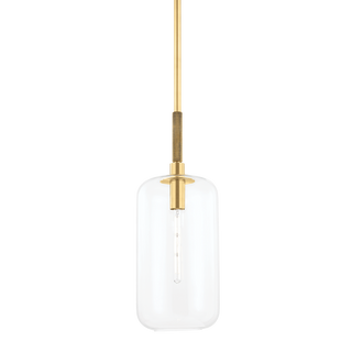 Lenox Hill Pendant with Aged Brass Finish