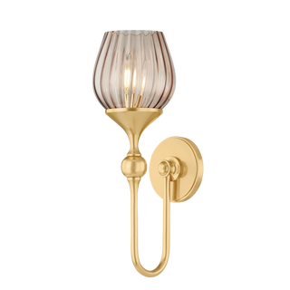 CHATTON Wall Sconce with AGED BRASS Finish