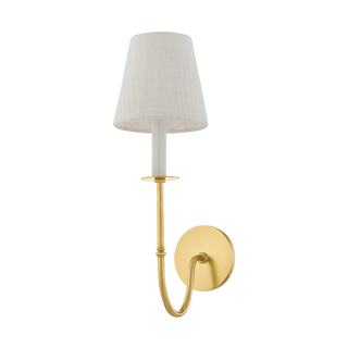 AMINA WALL SCONCE with Aged Brass Finish