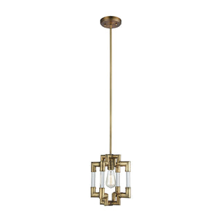 Brandon 10'' Wide 1-Light Mini Pendant - Classic Brass