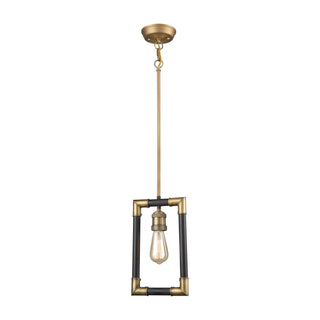 Lisbon 8'' Wide 1-Light Mini Pendant - Classic Brass