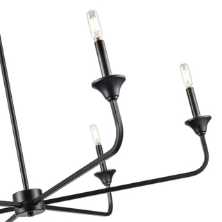 Herring 6-Light Chandelier Ceiling Light Matte Black