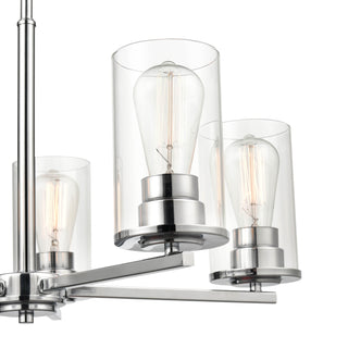 Verlana 5-Light Chandelier Ceiling Light Chrome