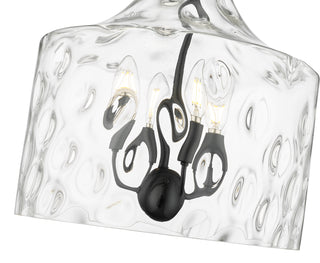 Santorini 4-Light Pendant Light Matte Black