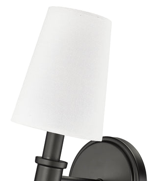 1-Light Wall Sconce Matte Black