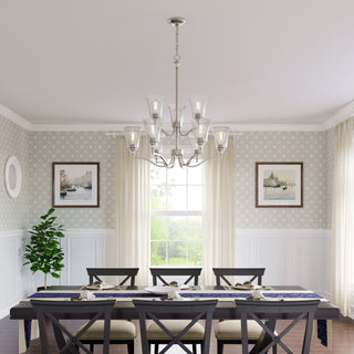 Caily 1-Light Pendant light Brushed Nickel