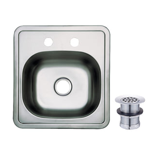 Studio 14.9375 Inch Bar Prep Sink in Polished Chrome