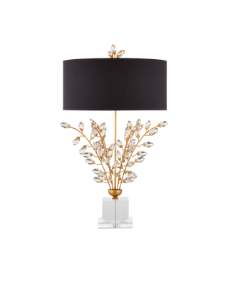 Forget-Me-Not Gold Table Lamp