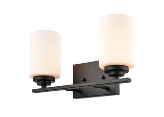 Durham 2-Light Vanity Matte Black