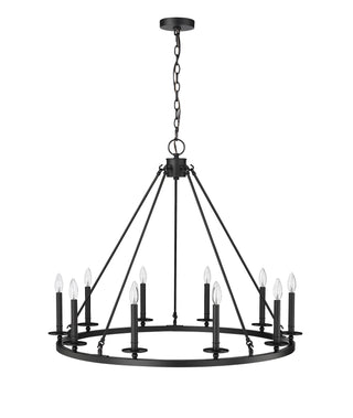 Florence 1 - Light Chandelier Ceiling Light Matte Black
