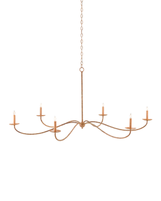 Saxon Large Tan Chandelier