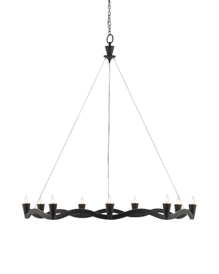 Serpentina Black Chandelier