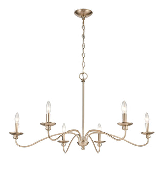Delvona 6-Light Chandelier Ceiling Light Modern Gold
