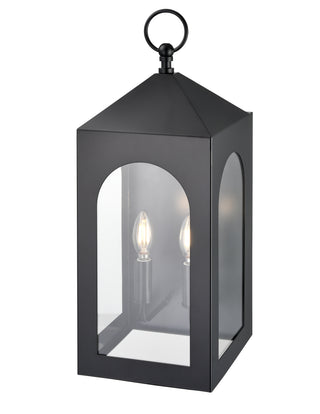 Bratton 2-Light Outdoor Wall Sconce Powder Coated Black