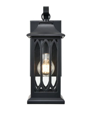 Mallorey 1-Light Outdoor Wall Sconce Powder Coated Black